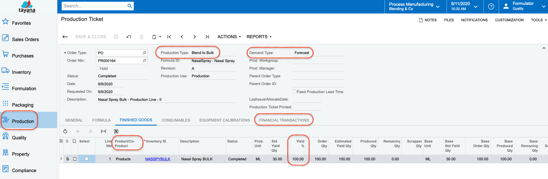 screenshot of Acu Process Manufacturing